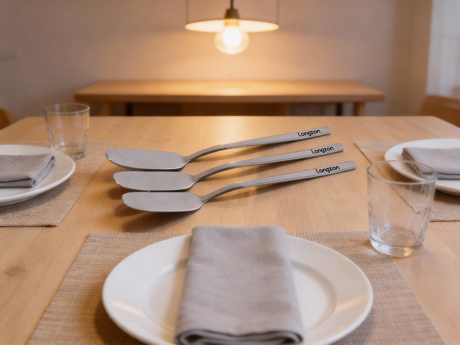 Longzon 316 Stainless Steel Butter Knife,Butter Spreader,Jam Spoon,Multi-Purpose Butter Spreader Knife for Kitchen Restaurant Party,Bread Sandwich Spreader,Dishwasher Safe