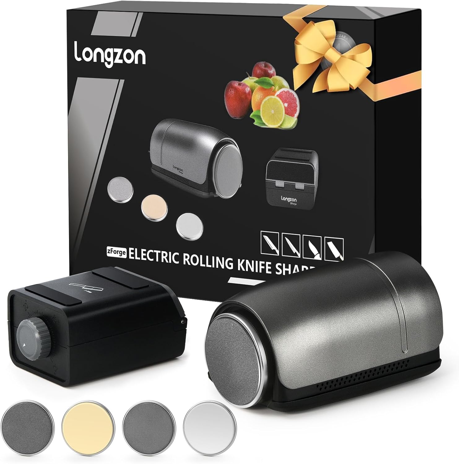Longzon ZForge - First Electric Rolling Sharpener with Adjustable 10-25° Angles