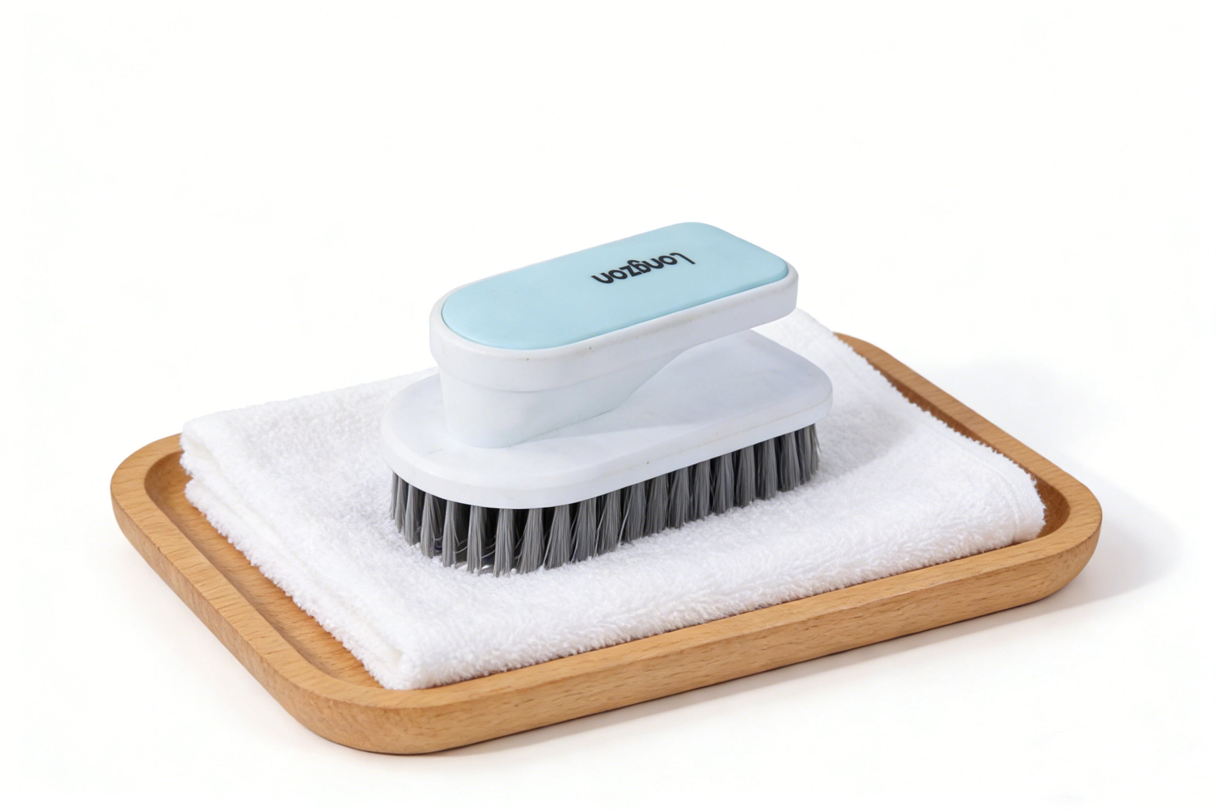 Longzon Soft Bristle Scrub Brush Set, Multi-Purpose Cleaning Brush for Shoes,Clothes,Laundry,Bathroom,Shower,Carpet,Household Scrubbing Brushes with Ergonomic Handle