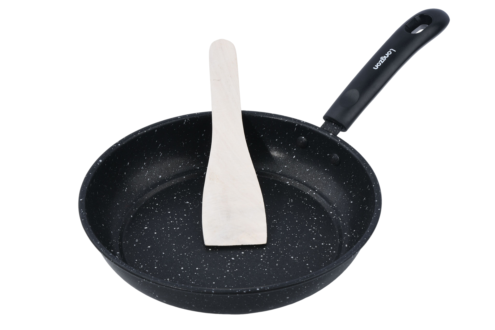 Longzon Stainless Steel Frying Pan, Professional Grade Skillet with Ergonomic Handle,Thickened Tri-Ply Base Cooking Pan for All Stovetops including Induction,Oven Safe Kitchenware