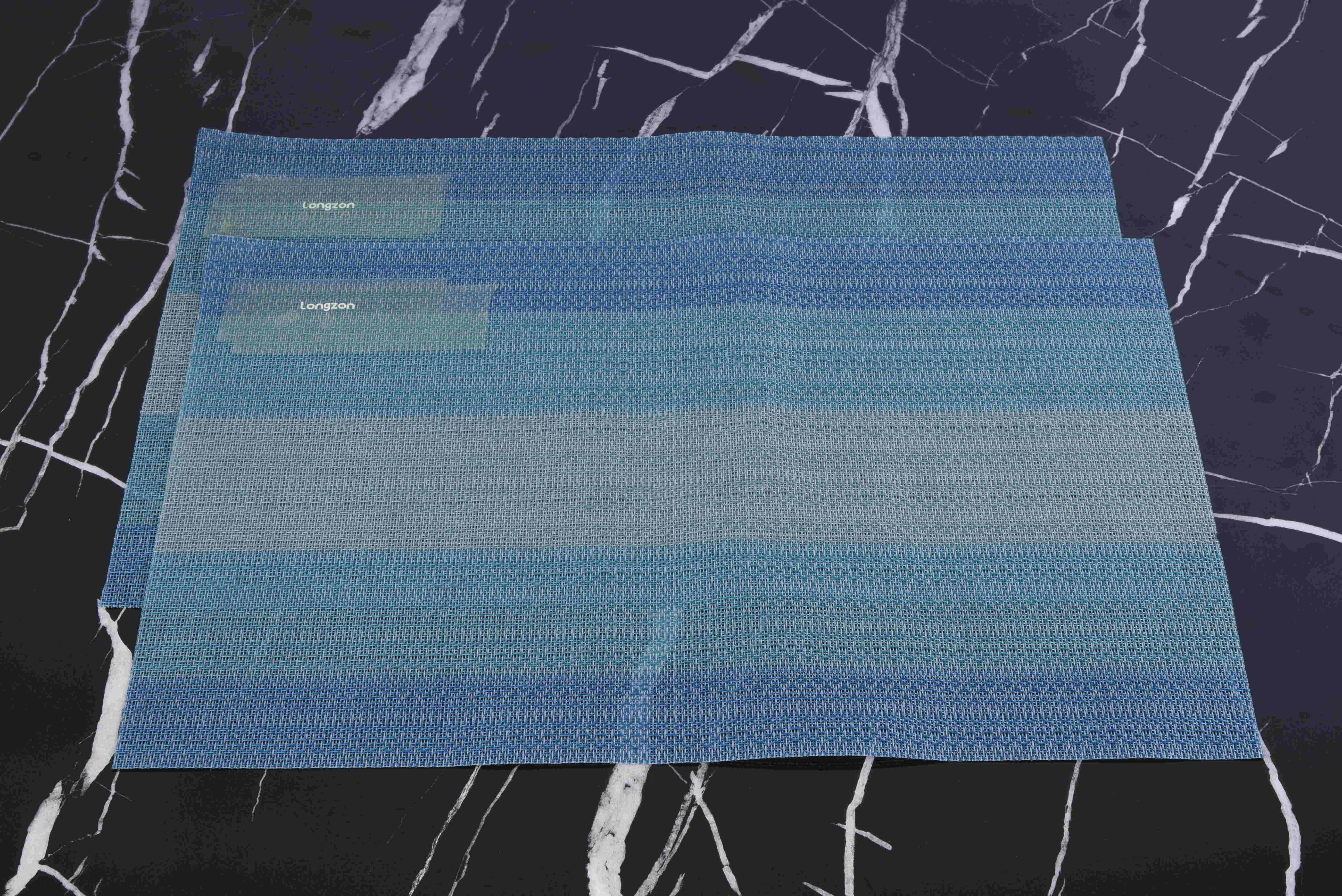 Longzon Heat Resistant Placemats for Dining Table, Non-Slip Washable Table Mats, Durable Crossweave Woven Vinyl Placemats for Kitchen, Indoor and Outdoor Use, Easy to Clean