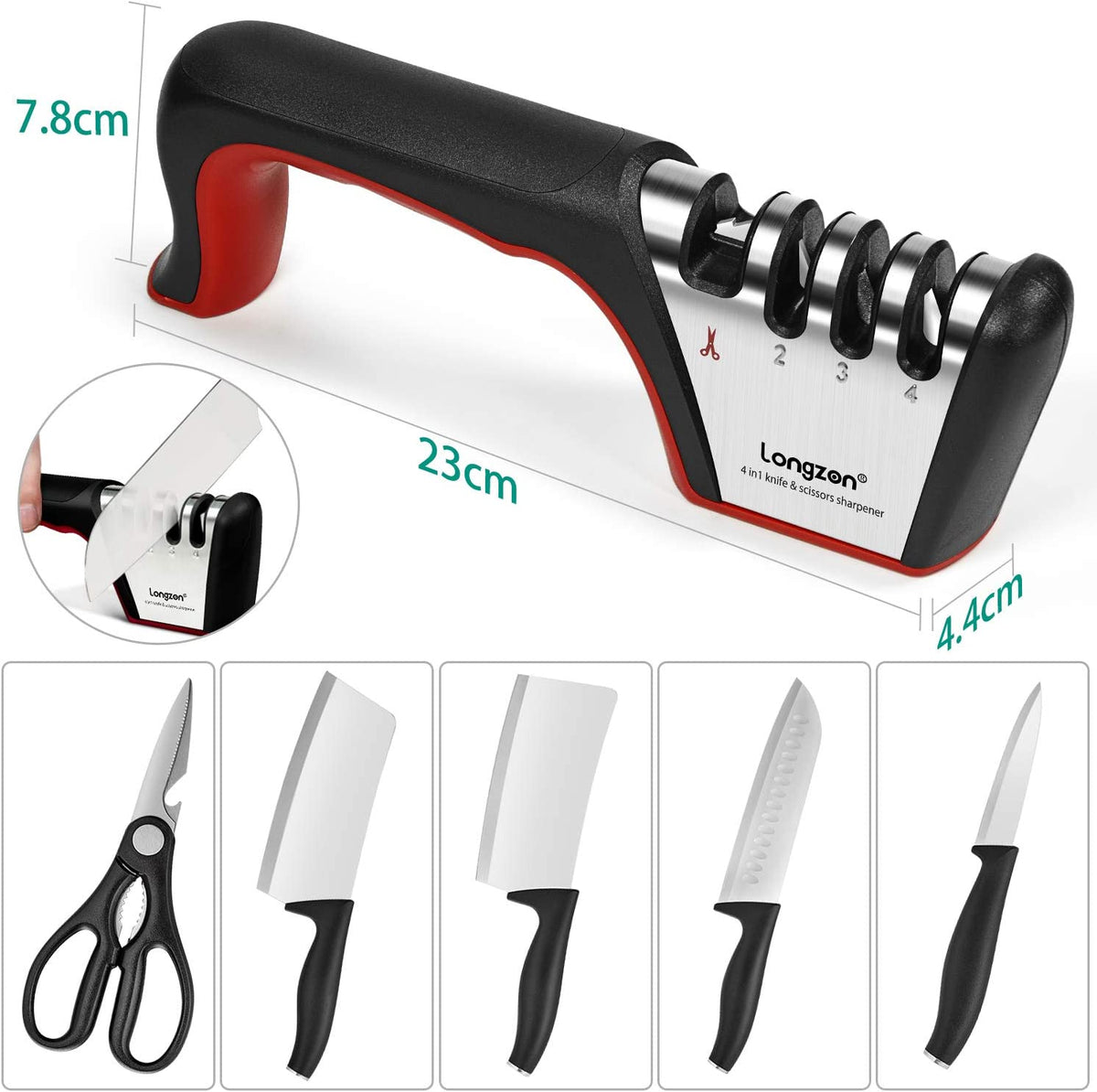 4 stage knife sharpener Clearance